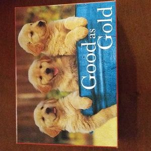 Golden retriever themed note cards set